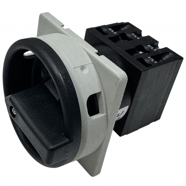 Hauptschalter 3-​Polig 20 A - Fronteinbau IP65 Schwarz